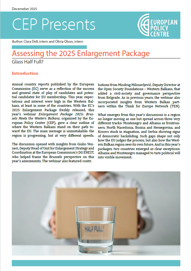 Assessing the 2025 Enlargement Package: Glass Half Full?